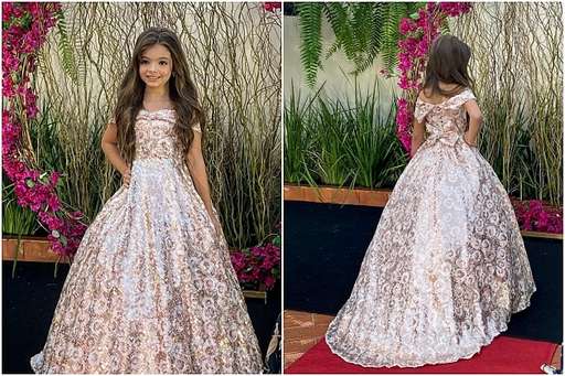 Menina de 8 anos representa Sidrolândia em concurso de Miss e faz sucesso nas redes sociais - Imagem da galeria de imagens