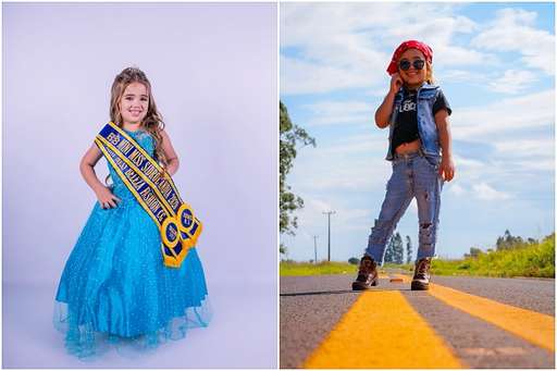 Aos 5 anos, Maria Clara é eleita Mini Miss Sidrolândia em seletiva online - Imagem da galeria de imagens