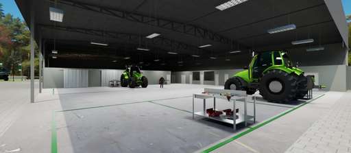 Fabricante alemã de tratores fecha negócio com produtores e 1ª concessionária do país começa ser construída em Sidrolândia - Imagem da galeria de imagens