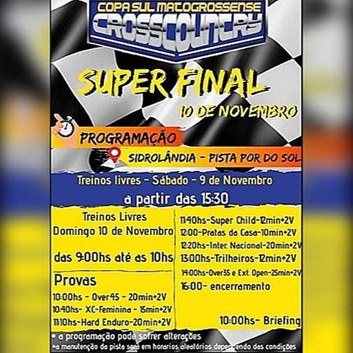 Pilotos disputam final da Copa Estadual Sul-mato-grossense Cross Country neste domingo em Sidrolândia - Imagem da galeria de imagens