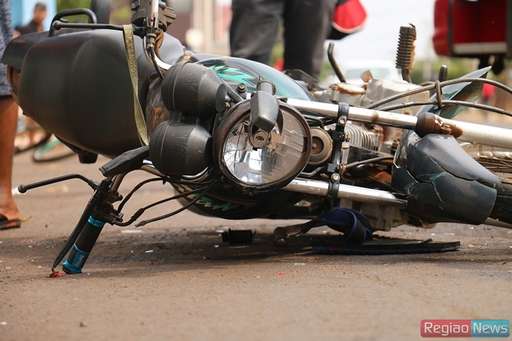 Motociclista fratura perna em acidente na Mato Grosso - Imagem da galeria de imagens