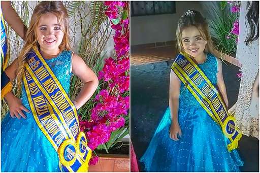 Aos 5 anos, Maria Clara é eleita Mini Miss Sidrolândia em seletiva online - Imagem da galeria de imagens