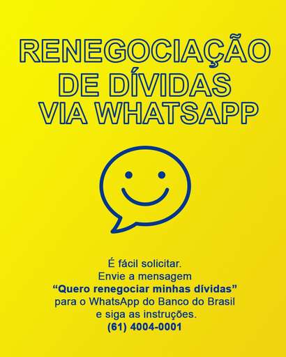 Banco do Brasil disponibiliza número de WhatsApp para auxiliar atendimento - Imagem da galeria de imagens