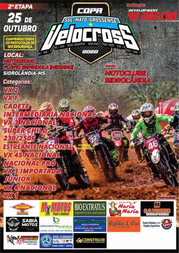 Sidrolândia sedia 2ª etapa da Copa Norte de Velocross - Imagem da galeria de imagens