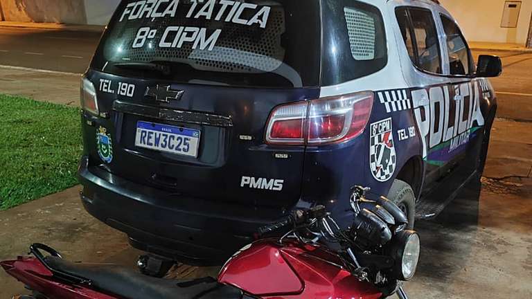 PM recupera bicicleta furtada e apreende motocicleta com sinais de adulteração