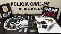 Guerra de facções: arma apreendida foi usada em três tentativas de execução em Dourados