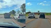 Gol é flagrado realizando ultrapassagens perigosas em faixa dupla e pelo acostamento na BR-060