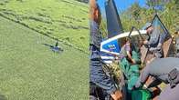 Helicóptero que saiu de MS com 288 kg de cocaína é perseguido no ar e capturado em SP
