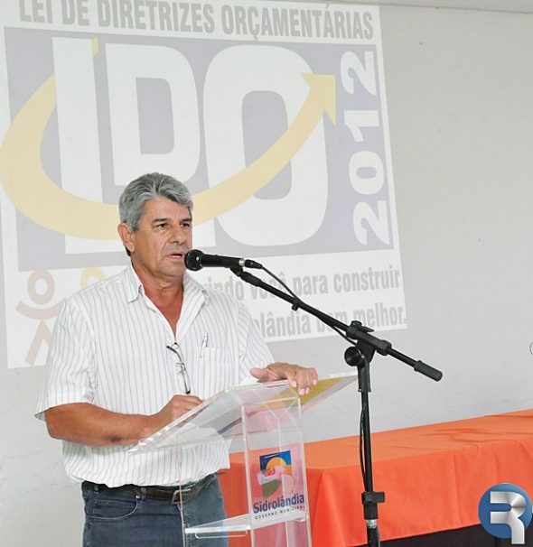 Executivo estÃ¡ realizando audiÃªncia publica da LDO 2012