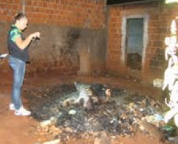 Homem Ã© queimado atÃ© a morte em cracolÃ¢ndia de Dourados