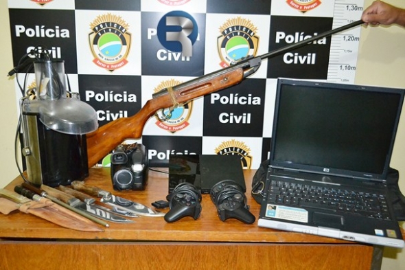 Policia divulga nome de integrantes da quadrilha e recupera material roubado