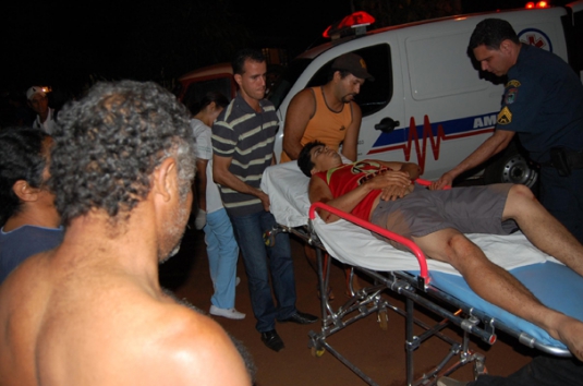 Grave acidente ontem a noite no Bairro SÃ£o Bento em SidrolÃ¢ndia