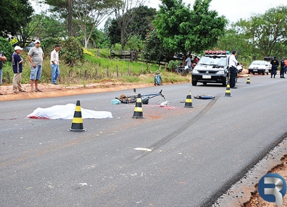 Ciclista morre atropelado na MS 276 em DeodÃ¡polis