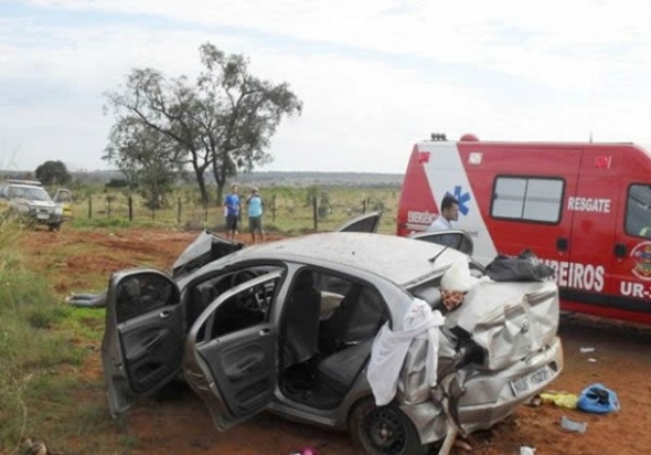 Acidente na BR-267 em Bataguassu deixa vÃ­tima fatal e trÃªs feridos