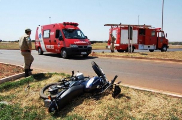 Nova Andradina: Acidente na MS-134 deixa motociclista ferido