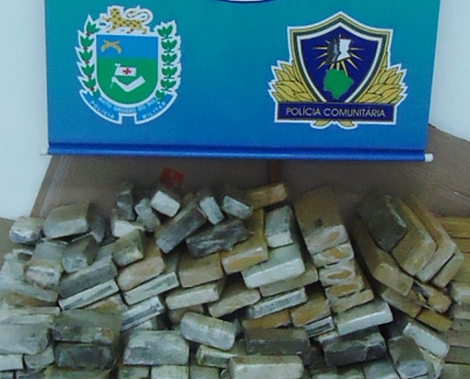 PolÃ­cia ambiental apreende 330 quilos de maconha em veÃ­culo da Bahia