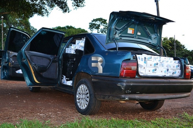 PRE intercepta carregamento de cigarro contrabandeado na MS-162