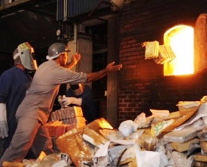 PF de Dourados incinera quase 15 toneladas de entorpecentes