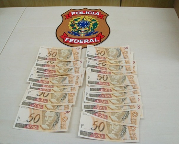 PolÃ­cia apreende R$ 1.400 em notas falsas em Dourados