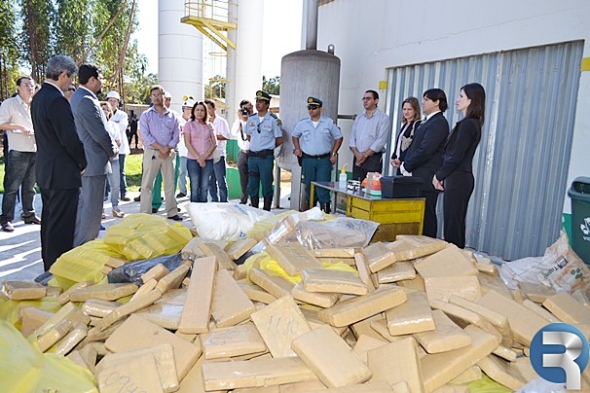 Policia Civil incinerou quase 3 toneladas de drogas em Sidrolândia