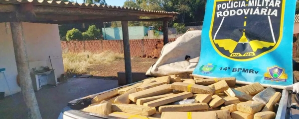 PolÃ­cia apreende na MS-164, 473 quilos de maconha que seriam entregues em SidrolÃ¢ndia