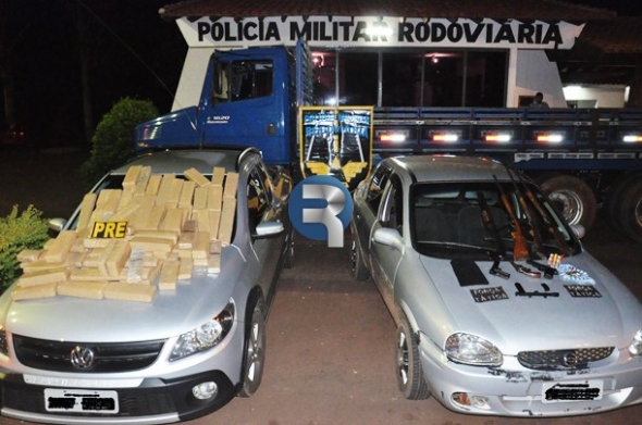 Ponta PorÃ£: Policia Militar RodoviÃ¡ria apreende armas e droga em rodovia