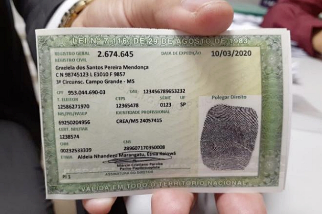 Nova Carteira de Identidade comeÃ§a a ser emitida em Mato Grosso do Sul