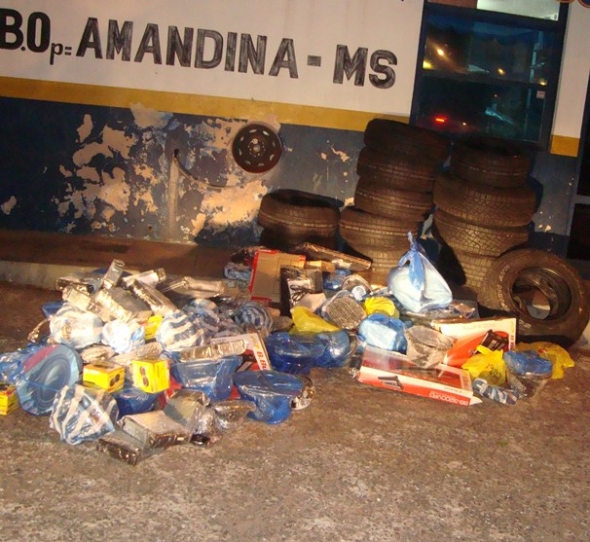 Diversos produtos de descaminho sÃ£o apreendidos em Ivinhema