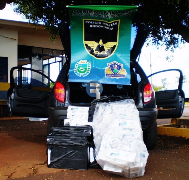 Em menos de meia hora PRE faz duas apreensÃµes de produtos do Paraguai