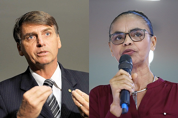 Pesquisa Ibope mostra Bolsonaro e Marina empatados tecnicamente
