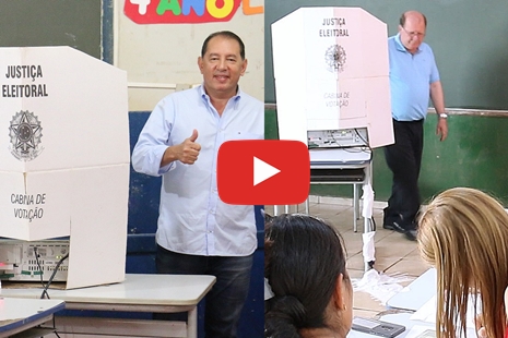 Enelvo e Gerson votam pela manhÃ£ e mostram confianÃ§a que terÃ£o bom desempenho