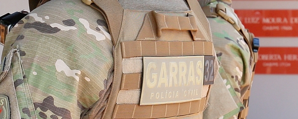 Em SidrolÃ¢ndia, Garras apreende armas e prende homem por porte ilegal