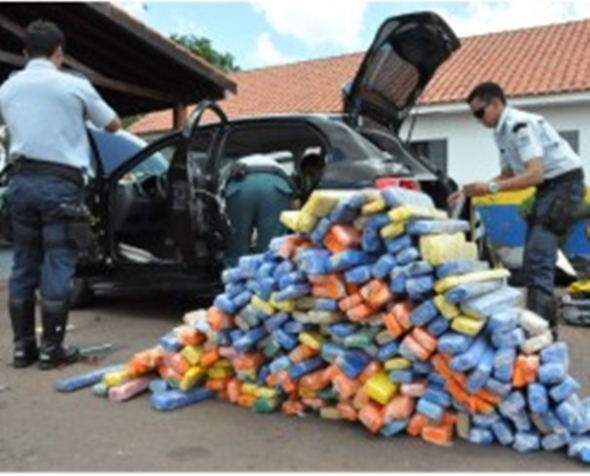 PRE apreende meia tonelada de maconha na MS-386 em Ponta PorÃ£