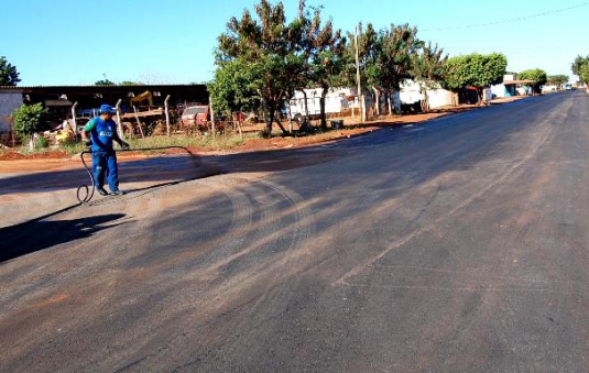 Moradores da Rua Ponta PorÃ£ aliviados com obras em fase de conclusÃ£o