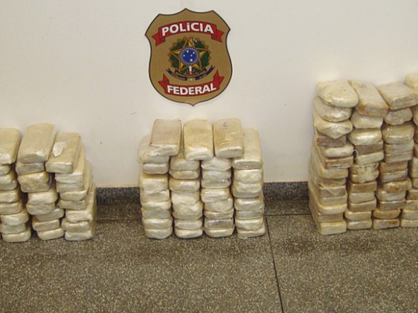 PF apreende 156,3 kg de cocaÃ­na em armazÃ©m na regiÃ£o sudeste de MS