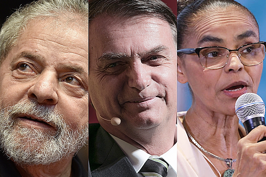 Lula tem 31%, Bolsonaro, 15%, Marina, 10%, aponta pesquisa Datafolha para 2018