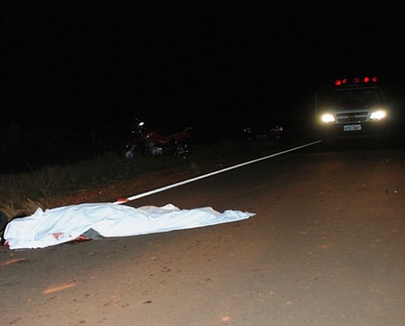 Mulher morre atropelada na MS-141 em Ivinhema