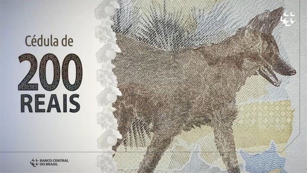 Banco Central lan&ccedil;a nota de R$ 200, com imagem de um lobo-guar&aacute;