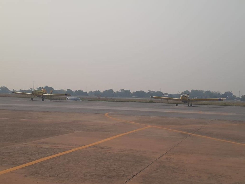 Duas aeronaves s&atilde;o enviadas ao Pantanal