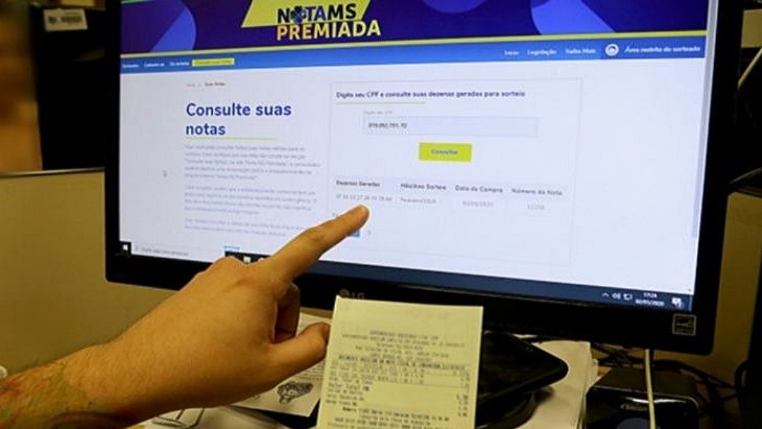 Morador de Maracaju acerta dezenas e leva R$ 100 mil em sorteio da Nota MS Premiada