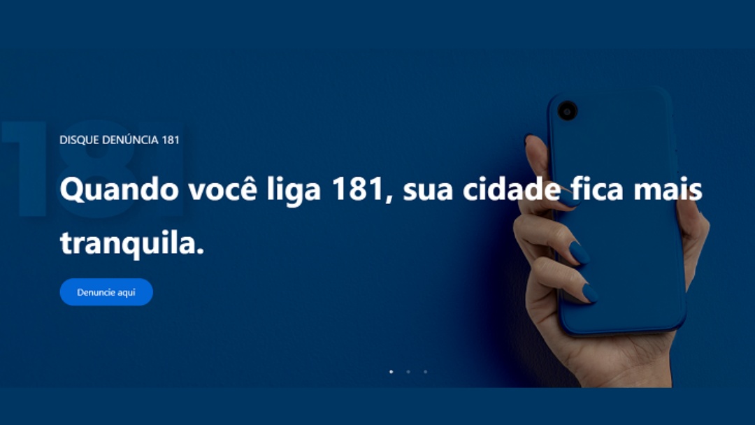 Den&uacute;ncias an&ocirc;nimas deixam as cidades mais seguras