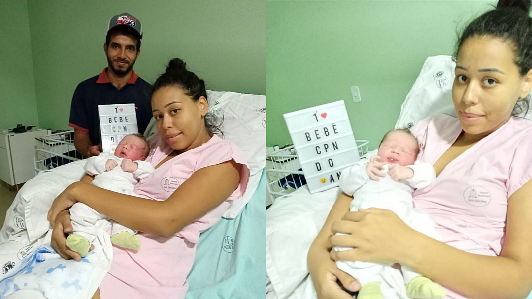 Primeiro bebê nascido no Centro de Parto Normal em Sidrolândia é