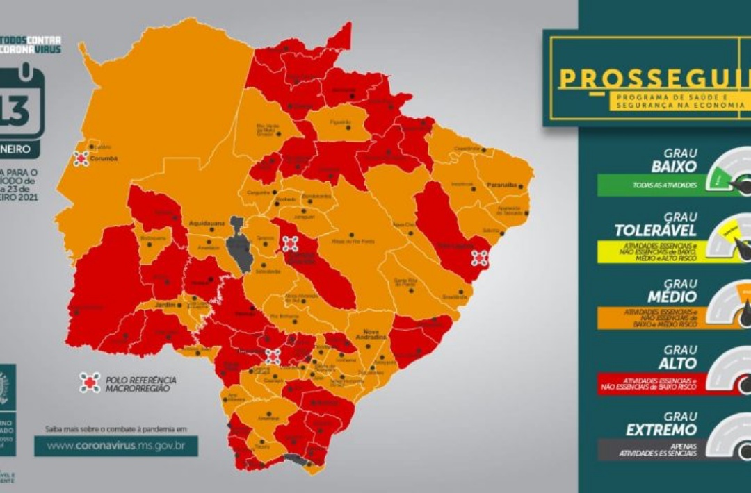 Prosseguir aponta 2 cidades em grau extremo