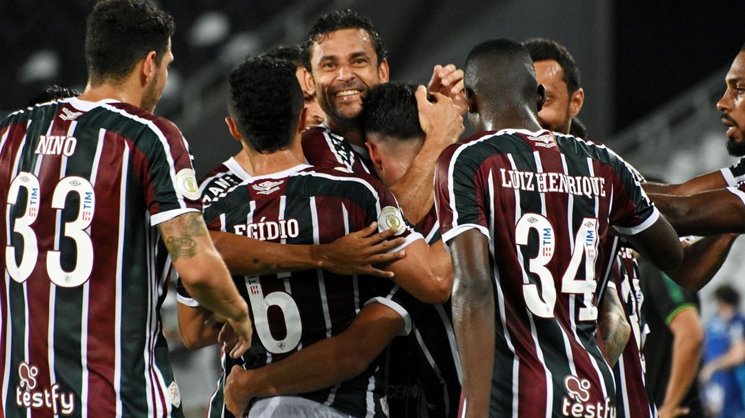 Fluminense vence Goi&aacute;s e sobe na tabela do Brasileiro