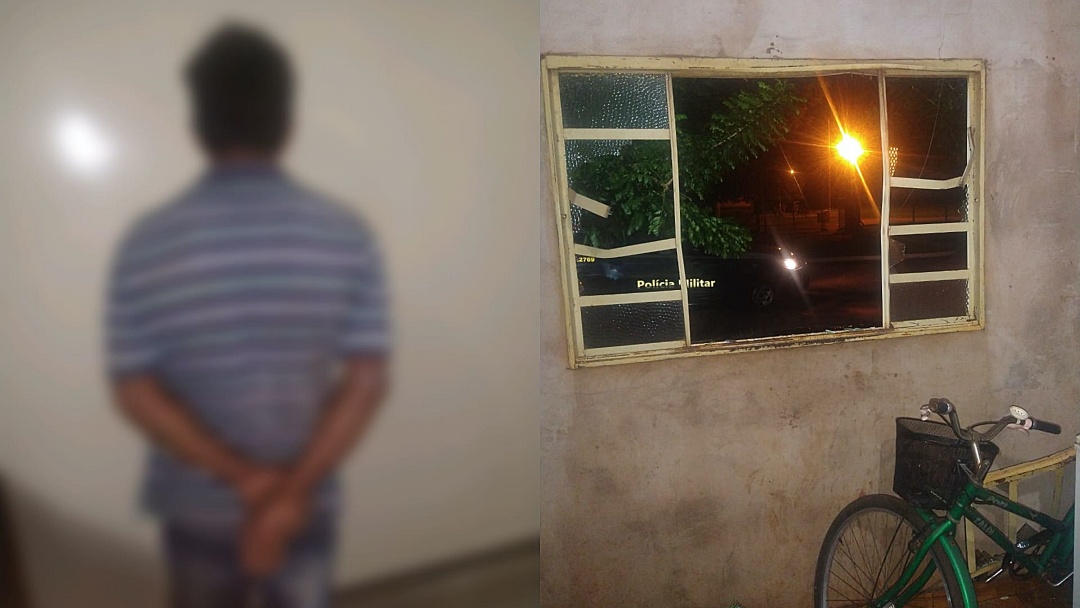 Ap&oacute;s briga em bar, homem quebra portas e janelas da casa do cunhado no Quebra Coco