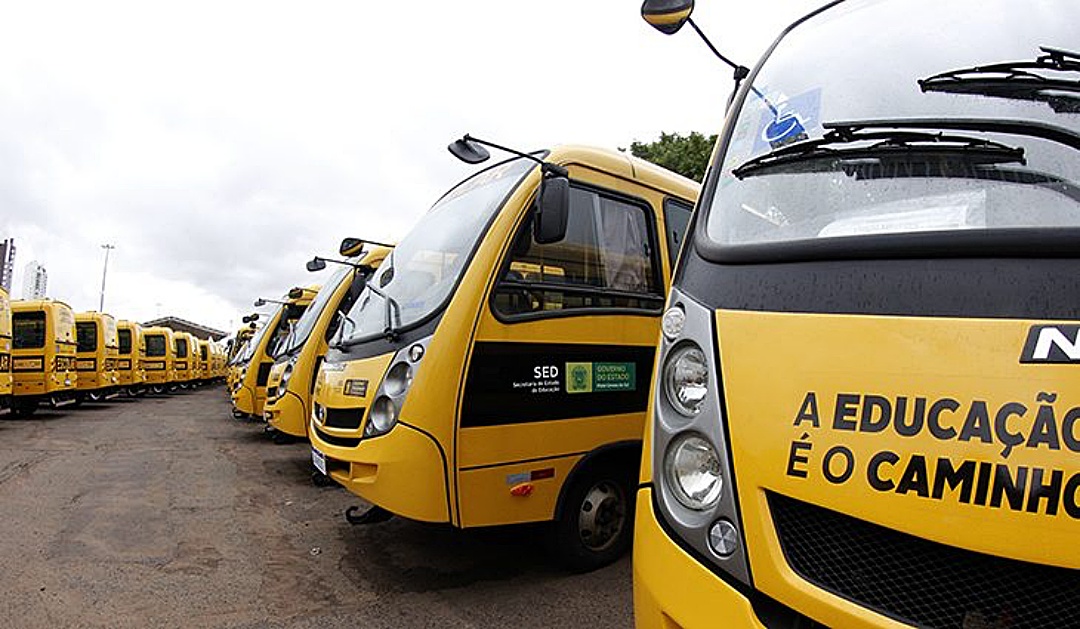 Governo entrega 168 ônibus escolares; Sidrolândia receberá dois veículos