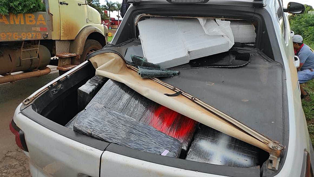 Maconha em Toro que tirou viatura da estrada pesou uma tonelada