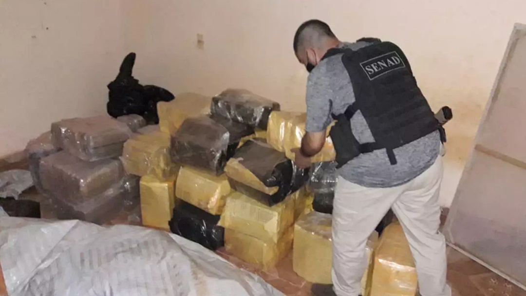 Polícia paraguaia estoura casa com 600 kg de droga pronta para trazer ao Brasil