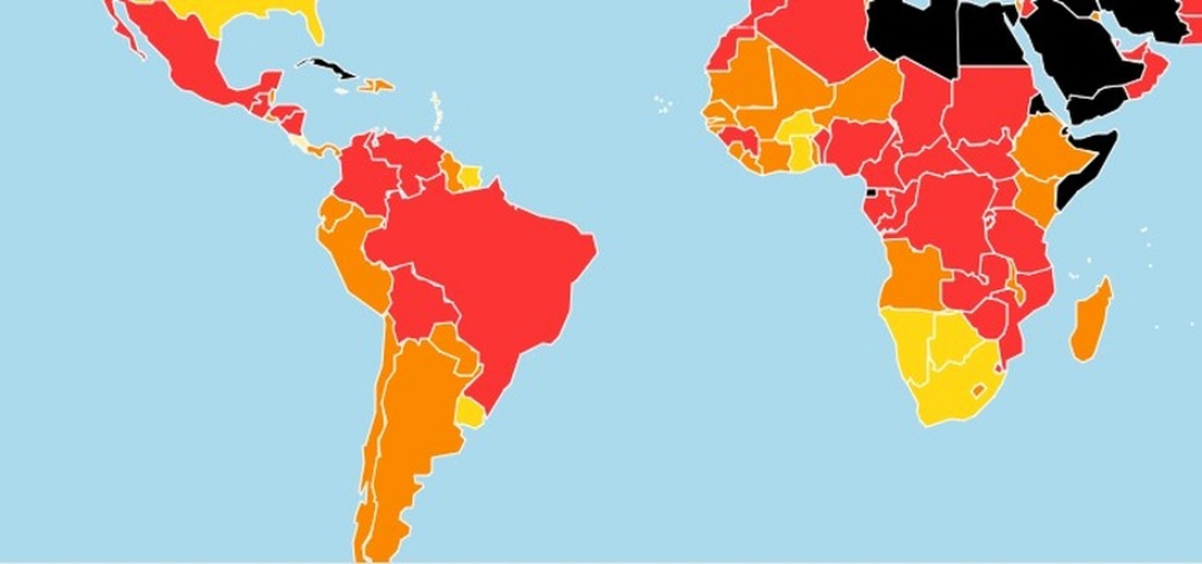 Brasil entra em zona vermelha em ranking 