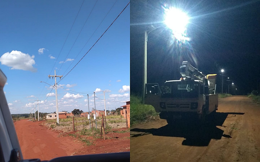 Popula&ccedil;&atilde;o do Cap&atilde;o Seco comemora da chegada da ilumina&ccedil;&atilde;o p&uacute;blica no n&uacute;cleo urbano